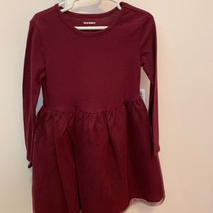 Burgundy tutu dress